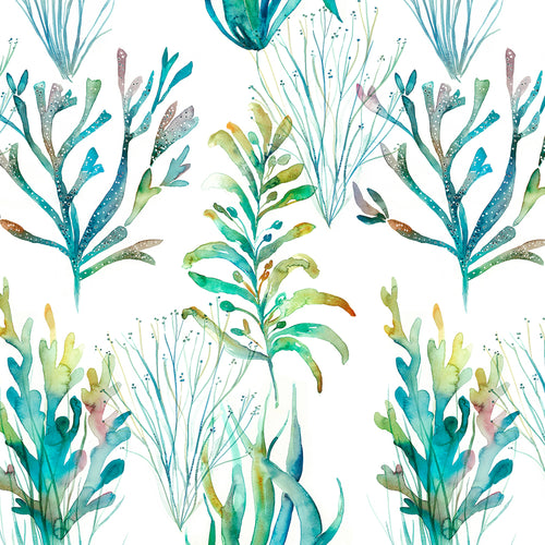 Animal Green M2M - Coral Reef Printed Made to Measure Curtains Kelpie Voyage Maison