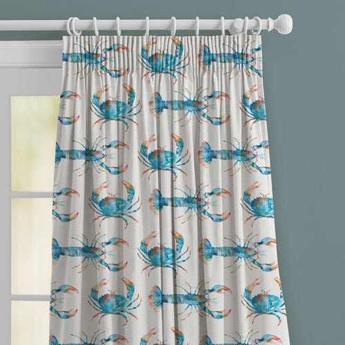 Animal Blue M2M - Crustaceans Printed Made to Measure Curtains Cobalt Voyage Maison