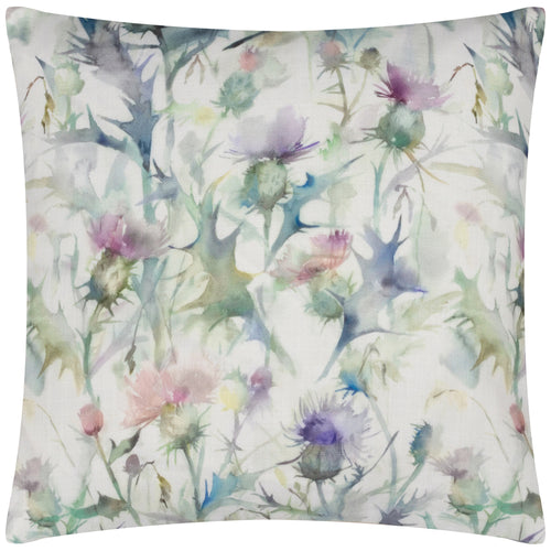 Woodland Purple Cushions - Damson Bristle Outdoor Polyester Filled Cushion Green/Purple Voyage Maison