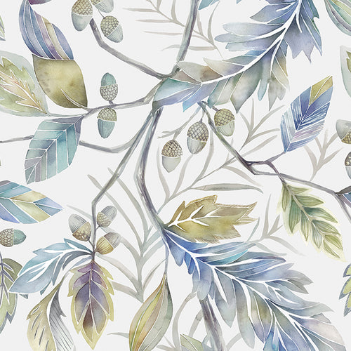 Floral Blue M2M - Danbury Printed Made to Measure Curtains Skylark Voyage Maison