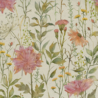 Samples - Delamere Printed Cotton Fabric Sample Swatch Blossom Voyage Maison