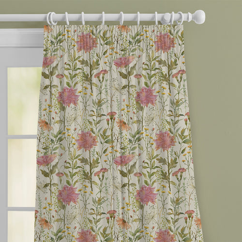 Floral Pink M2M - Delamere Printed Cotton Made to Measure Curtains Blossom Voyage Maison