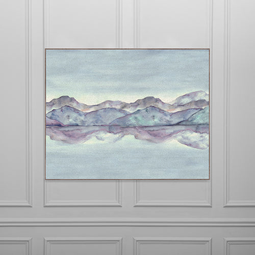 Abstract Blue Wall Art - Dorian Wisteria Framed Canvas Stone Voyage Maison
