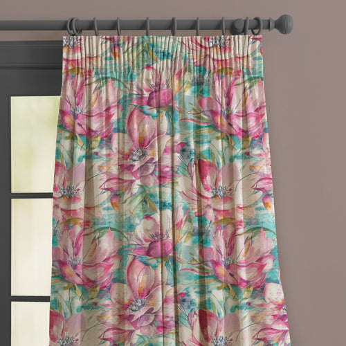 Floral Pink M2M - Dusky Blooms Printed Made to Measure Curtains Sweetpea Voyage Maison