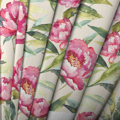 Floral Pink M2M - Earnley Printed Made to Measure Curtains Peony Voyage Maison