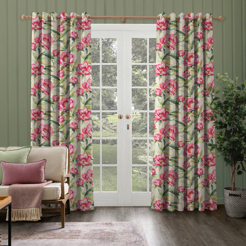 Floral Pink M2M - Earnley Printed Made to Measure Curtains Peony Voyage Maison