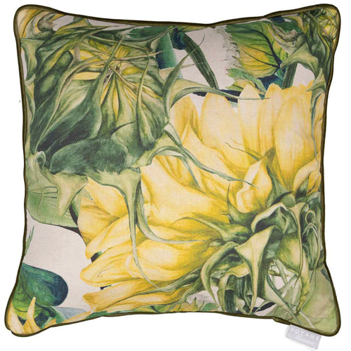 Marie Burke Easton Printed Feather Cushion in Linen