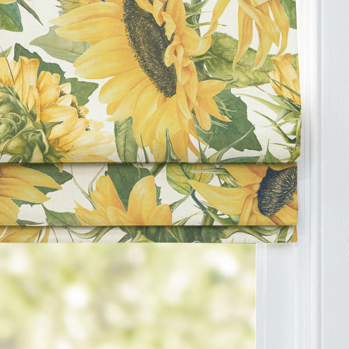 Floral Yellow M2M - Easton Printed Cotton Made to Measure Roman Blinds Fern Voyage Maison
