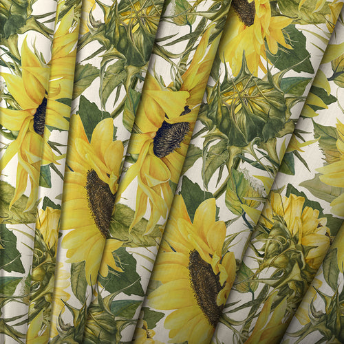 Floral Yellow M2M - Easton Printed Cotton Made to Measure Roman Blinds Fern/Natural Voyage Maison