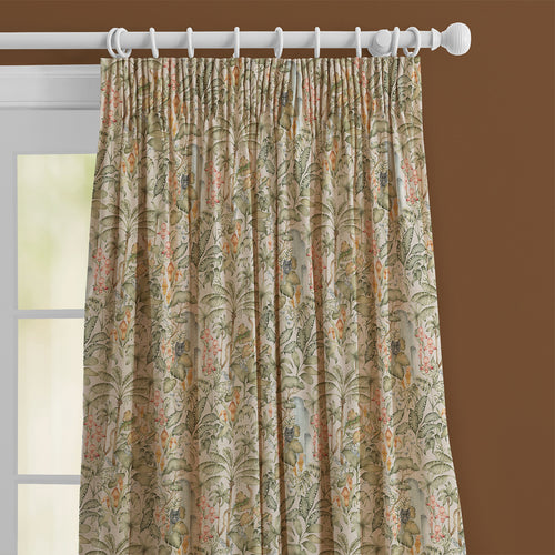 Jungle Green M2M - Elysian Canopy Printed Cotton Made to Measure Curtains Green Voyage Maison