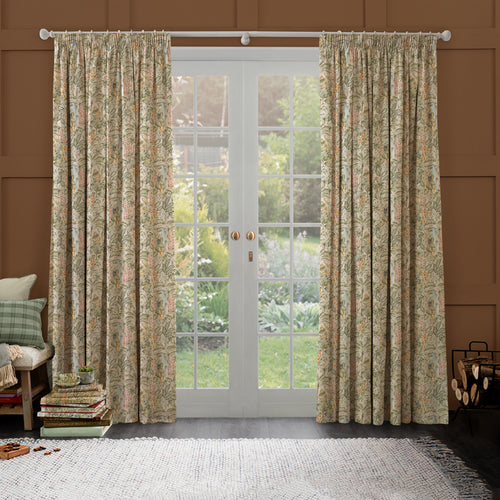 Jungle Green M2M - Elysian Canopy Printed Cotton Made to Measure Curtains Green Voyage Maison