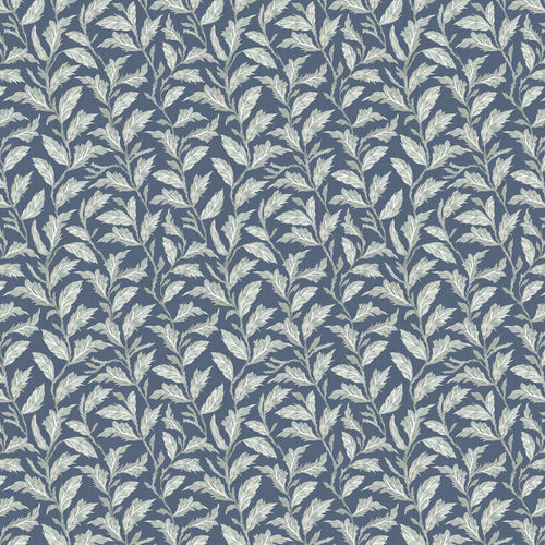 Floral Blue Fabric - Eildon Printed Cotton Fabric (By The Metre) Navy Voyage Maison