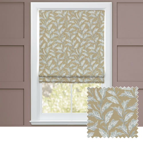Floral Yellow M2M - Eildon Printed Cotton Made to Measure Roman Blinds Mustard Voyage Maison