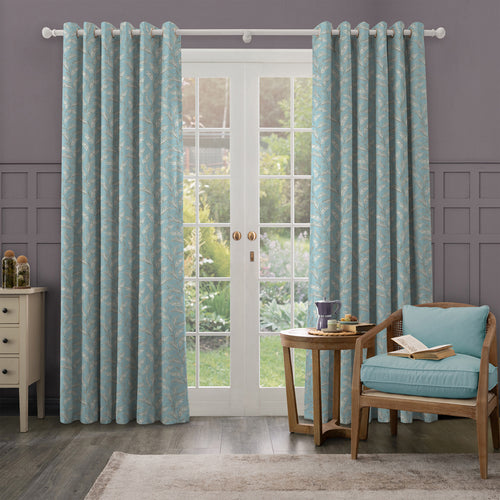 Floral Blue M2M - Eildon Printed Made to Measure Curtains Bluebell Voyage Maison