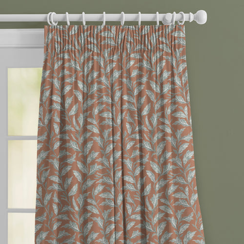 Floral Orange M2M - Eildon Printed Made to Measure Curtains Rust Voyage Maison