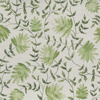 Samples - Elai Printed Cotton Fabric Sample Swatch Sage Voyage Maison