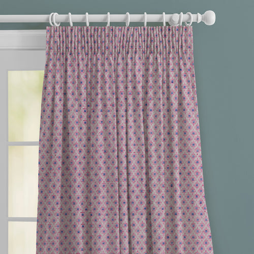 Check Pink M2M - Elmore Woven Jacquard Made to Measure Curtains Default Voyage Maison