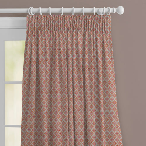 Check Orange M2M - Elmore Woven Jacquard Made to Measure Curtains Default Voyage Maison
