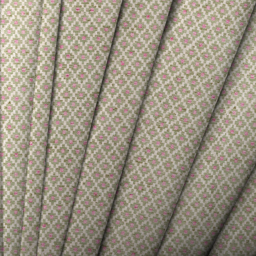 Check Blue M2M - Elmore Woven Jacquard Made to Measure Curtains Default Voyage Maison