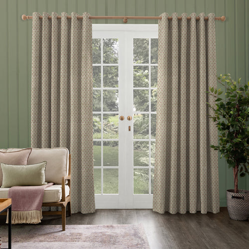 Check Blue M2M - Elmore Woven Jacquard Made to Measure Curtains Default Voyage Maison
