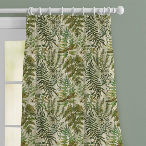 Floral Green M2M - Elowen Printed Cotton Made to Measure Curtains Linen Voyage Maison