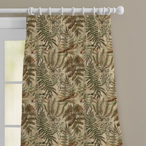 Floral Brown M2M - Elowen Printed Cotton Made to Measure Curtains Mulberry Voyage Maison