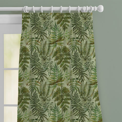 Floral Green M2M - Elowen Printed Cotton Made to Measure Curtains Sage Voyage Maison