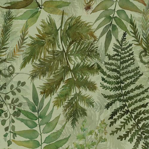 Floral Green M2M - Elowen Printed Cotton Made to Measure Curtains Sage Voyage Maison