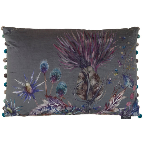Voyage Maison Elysium Printed Feather Cushion in Sapphire
