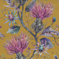 Samples - Elysium Printed Fabric Sample Swatch Gold Voyage Maison
