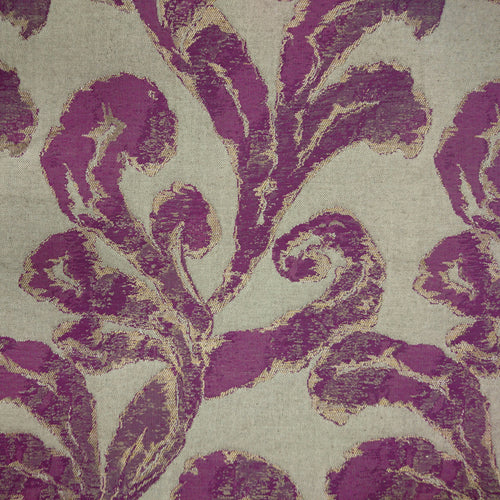 Purple Fabric - Emington Woven Jacquard Fabric (By The Metre) Grape Voyage Maison