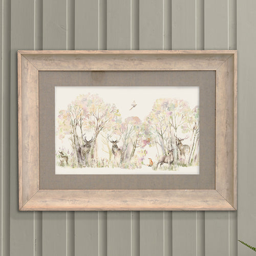 Floral Cream Wall Art - Enchanted Forest  Framed Print Birch Voyage Maison