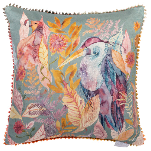 Voyage Maison Ennerdale Forest Printed Feather Cushion in Teal