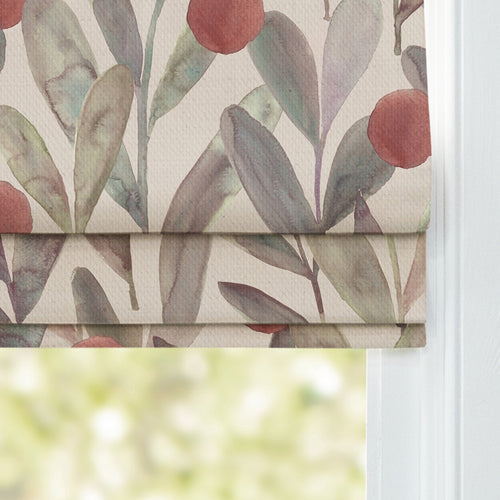 Floral Orange M2M - Enso Printed Cotton Made to Measure Roman Blinds Mulberry Voyage Maison
