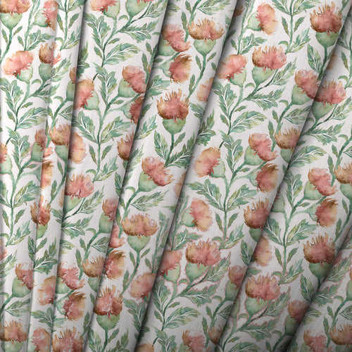 Floral Orange M2M - Ettrick Printed Made to Measure Curtains Rust Cream Voyage Maison