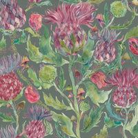Samples - Fairytale Bristles Printed Cotton Fabric Sample Swatch Forest Voyage Maison