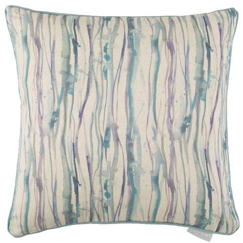 Abstract Blue Cushions - Falls Printed Feather Filled Cushion Indigo Additions