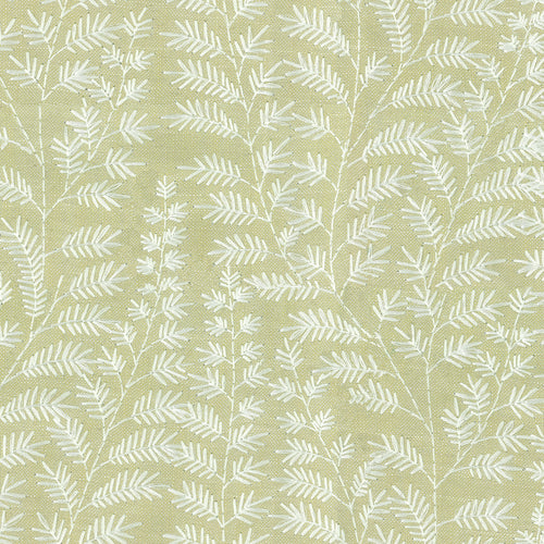 Floral Yellow Wallpaper - Fernbank  1.4m Wide Width Wallpaper (By The Metre) Lemongrass Voyage Maison