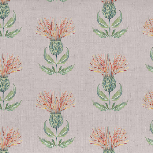 Floral Orange Fabric - Firth Printed Cotton Fabric (By The Metre) Rust Cream Voyage Maison