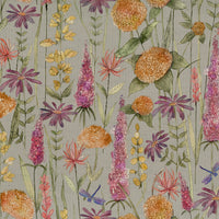 Samples - Florabunda Printed Fabric Sample Swatch Russet Voyage Maison