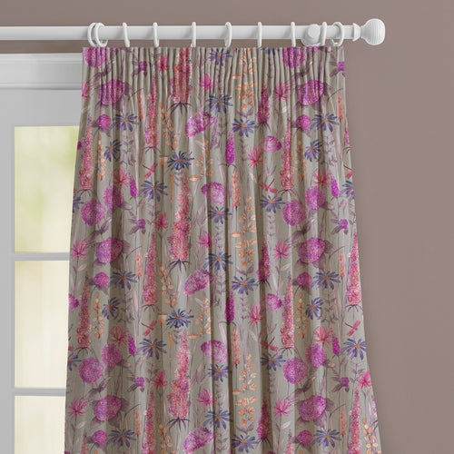 Floral Pink M2M - Florabunda Printed Made to Measure Curtains Fuchsia Voyage Maison