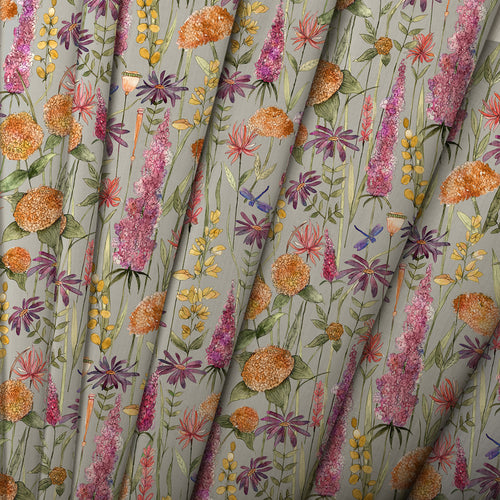 Floral Orange M2M - Florabunda Printed Made to Measure Curtains Russet Voyage Maison