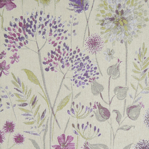 Floral Purple Fabric - Flora Woven Jacquard Fabric (By The Metre) Heather Voyage Maison