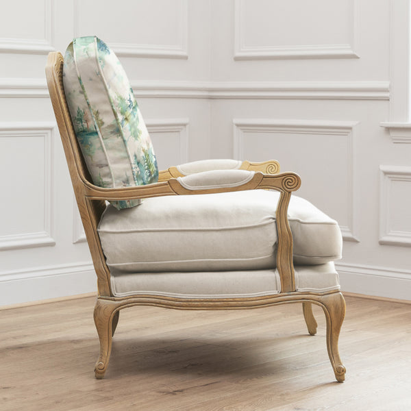 Wilderness Oak/Topaz Printed Florence Chair | Green Furniture