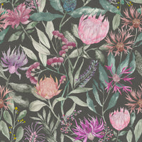 Samples - Fortazela Printed Fabric Sample Swatch Onyx Voyage Maison