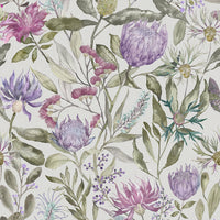 Samples - Fortazela Printed Fabric Sample Swatch Violet Voyage Maison