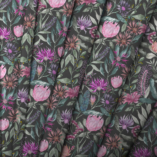 Floral Multi M2M - Fortazela Printed Made to Measure Curtains Onyx Voyage Maison