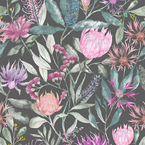 Floral Multi M2M - Fortazela Printed Made to Measure Curtains Onyx Voyage Maison