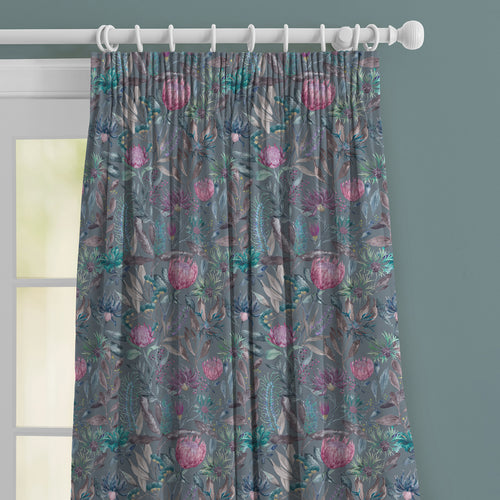 Floral Purple M2M - Fortazela Printed Made to Measure Curtains Storm Voyage Maison