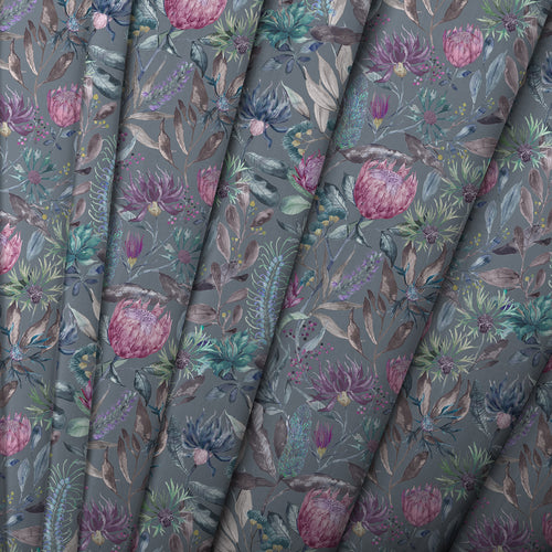 Floral Purple M2M - Fortazela Printed Made to Measure Curtains Storm Voyage Maison